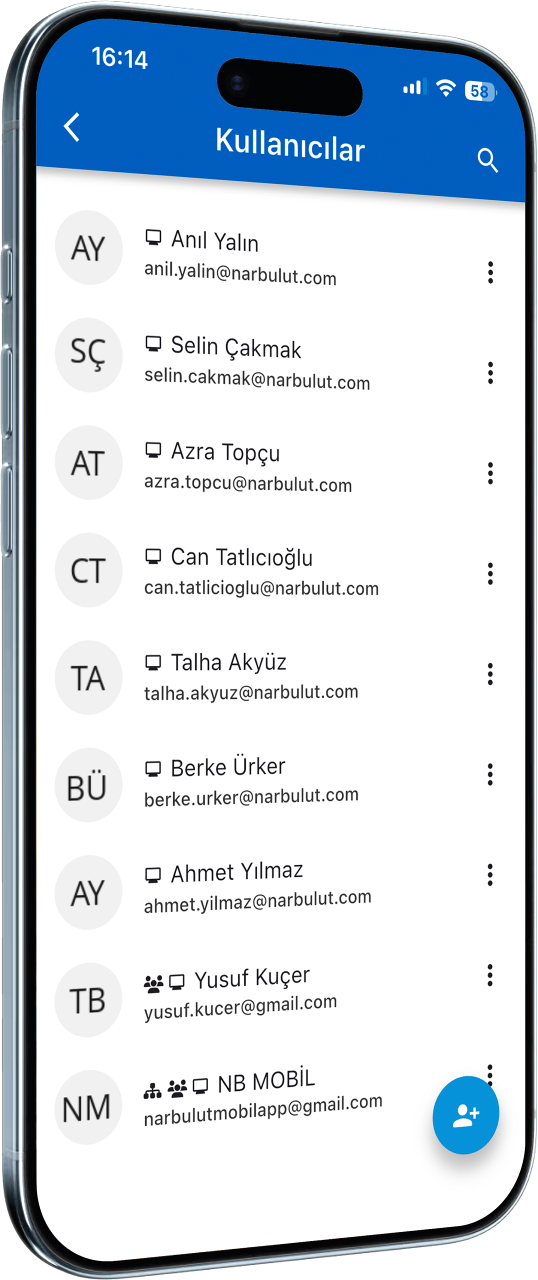 Narbulut mobil uygulama merkezi yönetim