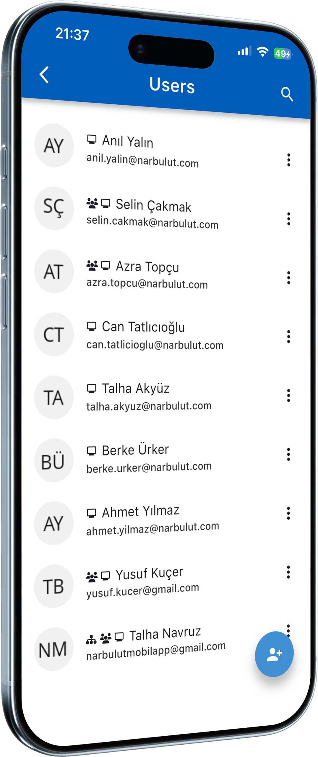Narbulut mobile central management overview