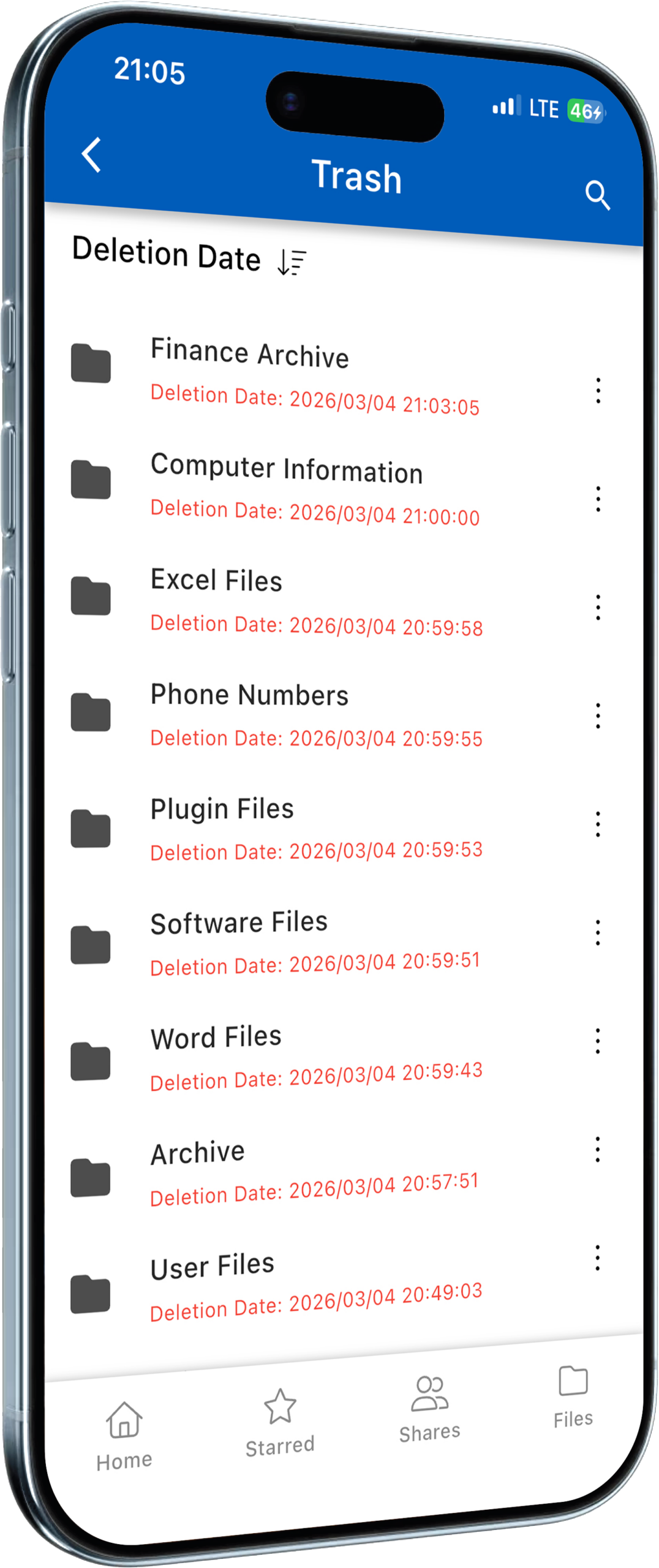 Narbulut mobile deleted files overview