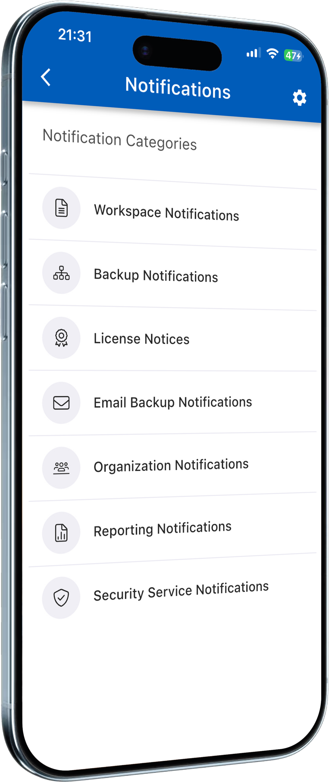 Narbulut mobile notification settings