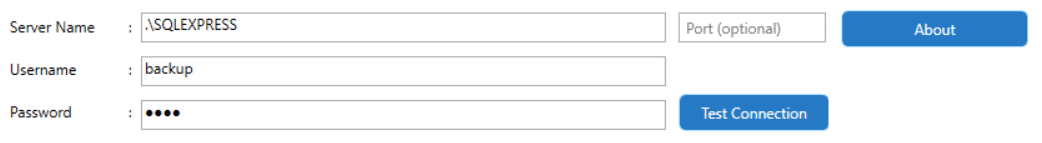 Server Connection Information