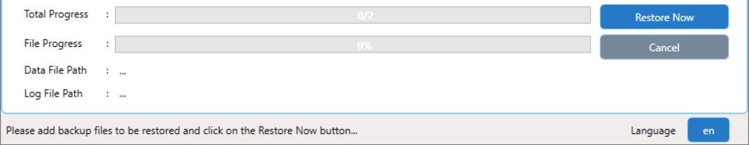 Progress Bar and Information Line