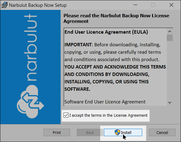Figure 2.1 — License Agreement