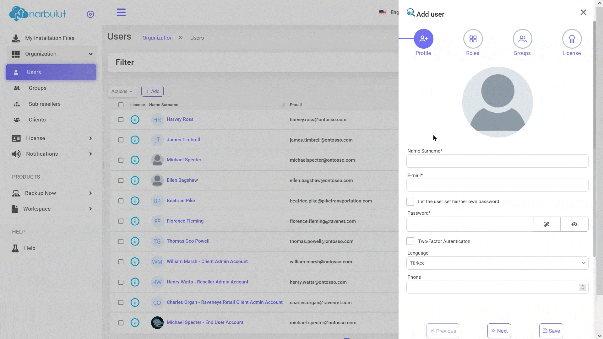 Kullanıcı Profil