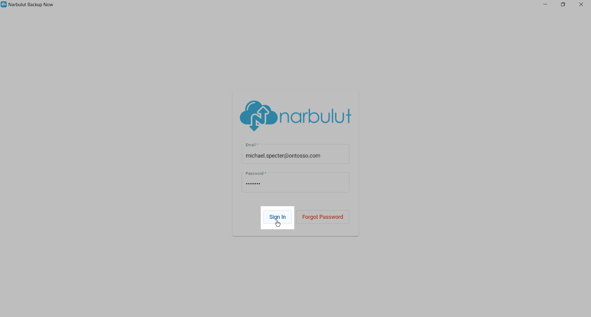 Figure 3.1 — Login Screen