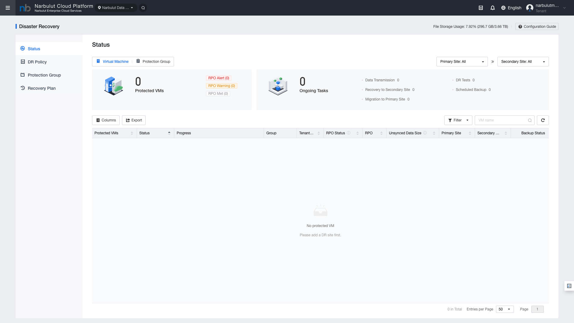 Figure 12 — Manual backup from VM context menu