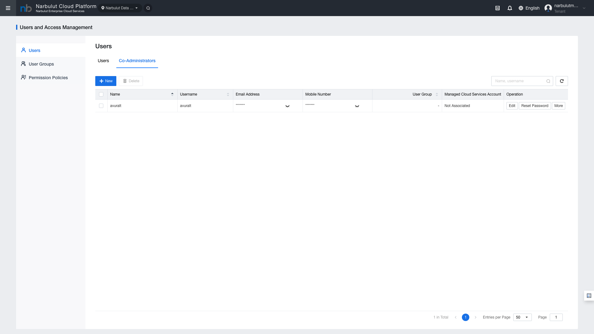 Figure 4 — User edit form