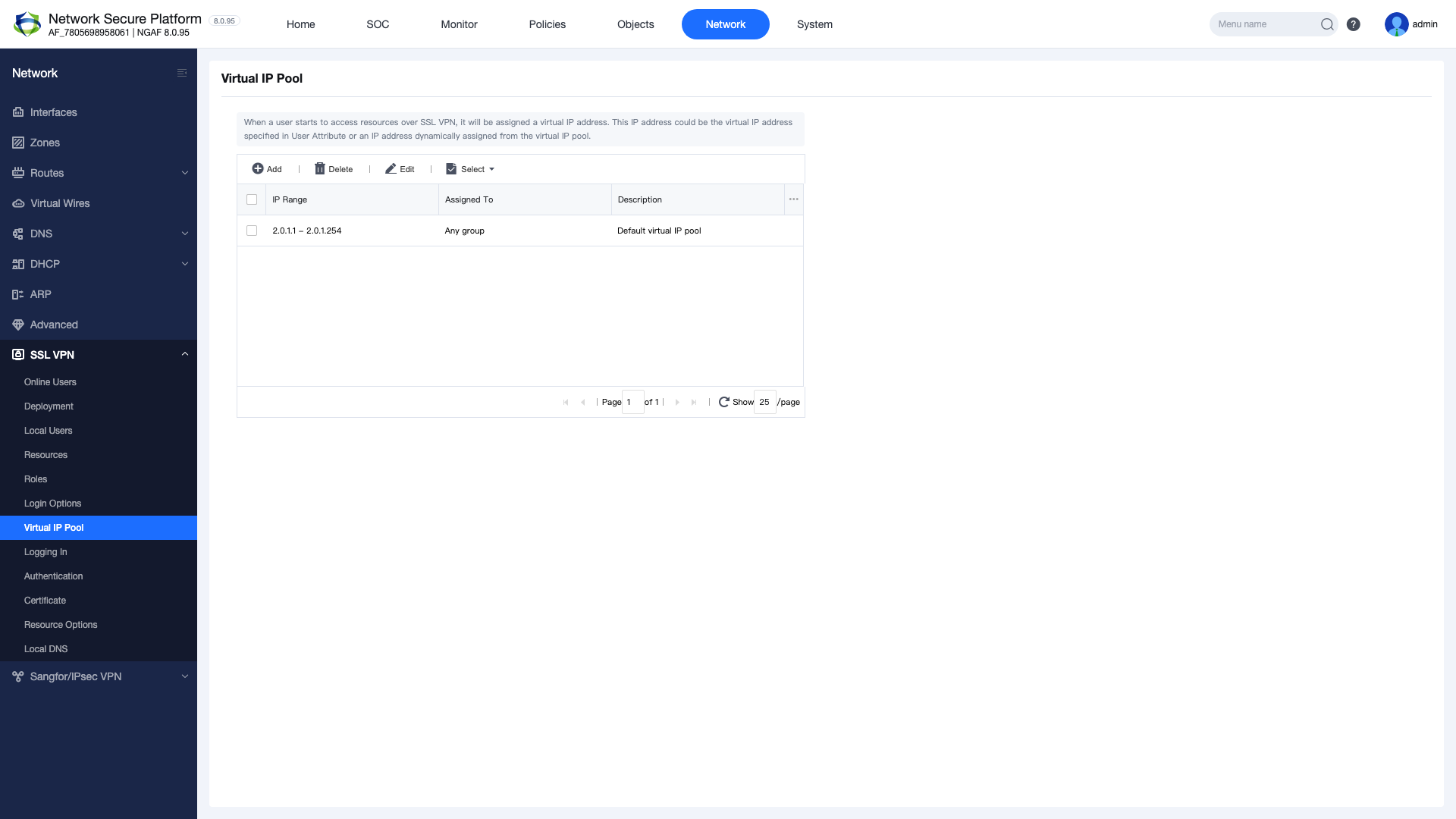 Figure 6 — Login Options: portal port and TLS settings